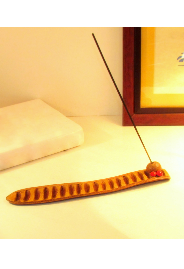 Seed and Shell Incense Stick Holder